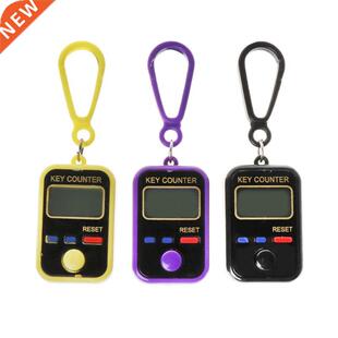 LCD Digit Electronic Tally Counter 0-99999 Keychain Finger C
