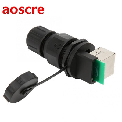 RJ45 Connector 8 Pins Network Bridge Waterproof Connector