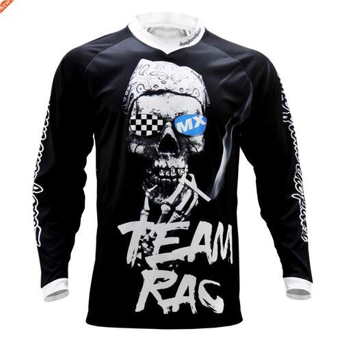 RACING TEAM Mountain Bike MTB Shirts Black Rodeo Skull Sport