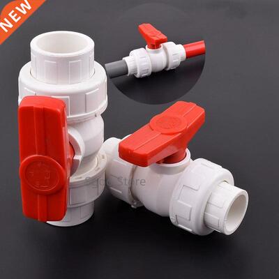 1Pc 20/25/32/40/50mm PVC Pipe Union Ball Valve Garden Irriga