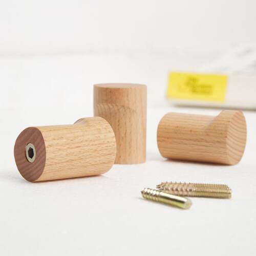 4PCS Beech Hook Hallway Hat Hanger Bedroom Door Wall-Mountin