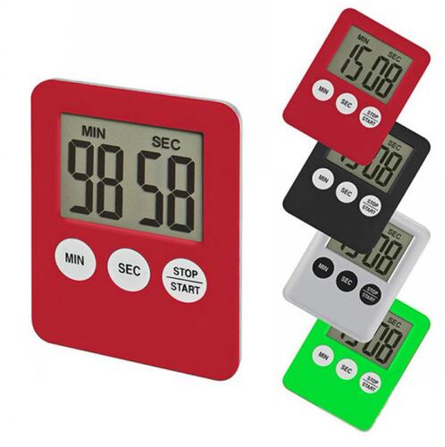 New 1Pc 9 Colors Super Thin LCD Digital Screen Kitchen Timer