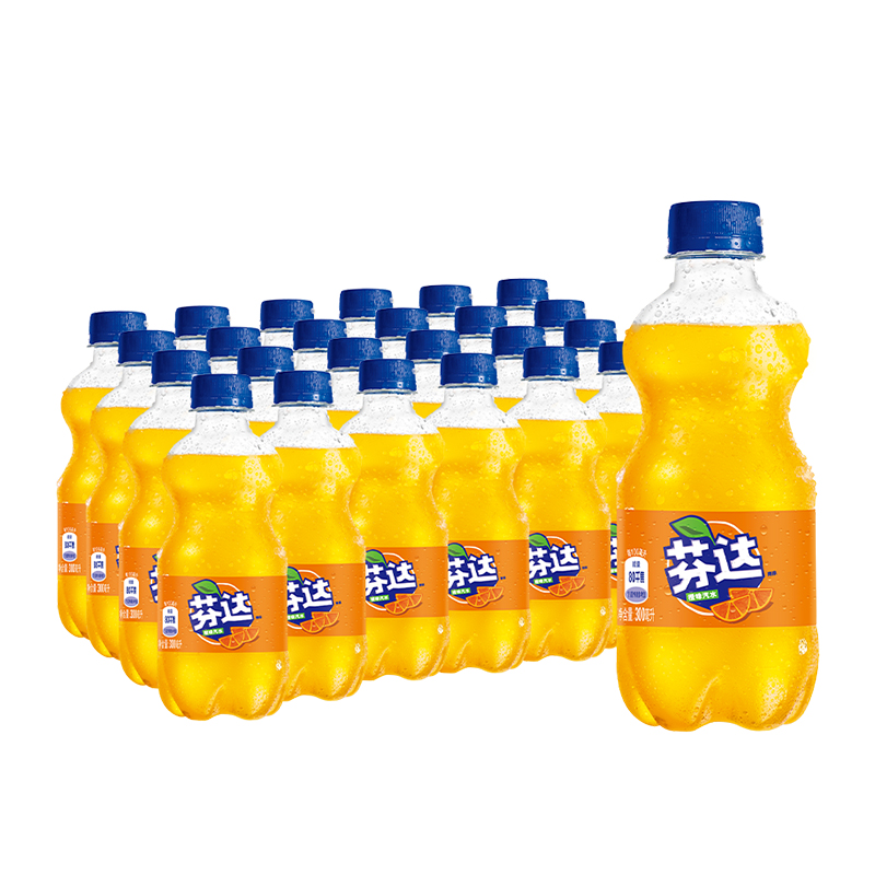 芬达橙味汽水300ml*24瓶