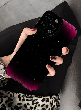适用oppo reno12 11 pro手机壳7 6新款reno10 4 reno9 8pro 7se 5G个性创意保护套硅胶壳软壳女红黑暗夜星空