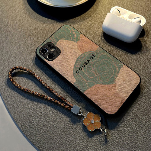 线条色块新款适用华为荣耀100 90 80 70 pro/60se/50 30手机壳200 pro硅胶创意皮革纹全包防摔保护套挂绳潮牌