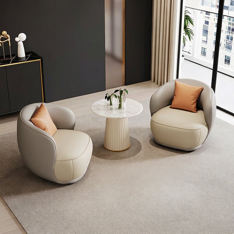 现代轻奢休闲洽谈沙发组合办公室会客区美容院沙发椅阳台桌椅组合