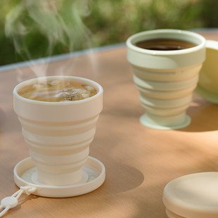 旅行便携硅胶折叠水杯家用宿舍漱口户外压缩伸缩水瓶实用设计