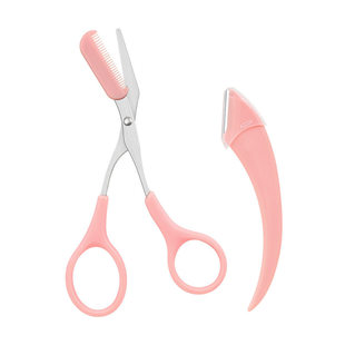 弯月修眉刀安全防刮伤女士专用剃眉毛化妆师神器修眉剪便携设计