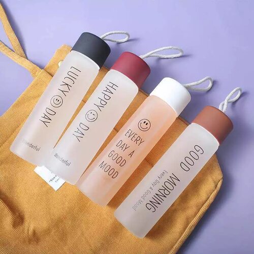 创意磨砂玻璃杯运动便携随手杯