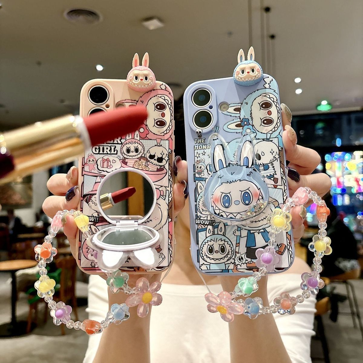 ins情侣拉布布适用于华为nova2plus手机壳nova3女新款nova4e网红手链nova5ipro防摔nova5全包式nova6 7 8软套