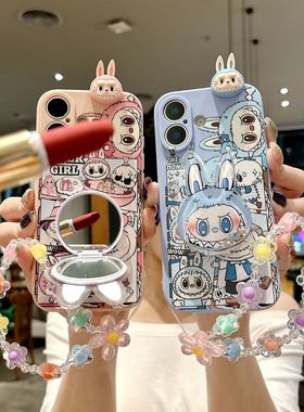 情侣拉布布适用于华为y9prime2019手机壳女新款nzones7花朵手链nzones7pro防摔nzones7pro+全包nzone50pro套