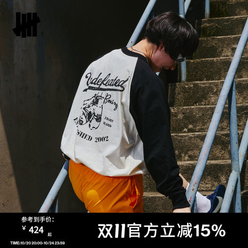 UNDEFEATED五条杠冬季长袖T恤