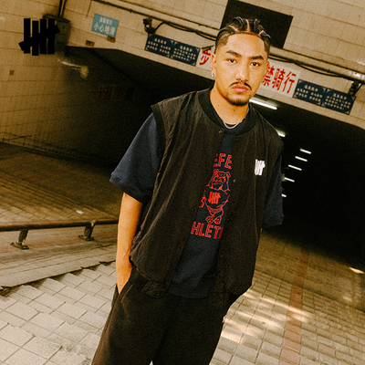 五条杠复古休闲潮流马甲