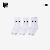 男女同款 UNDEFEATED五条杠官方秋季 新品 ICON纯色袜子