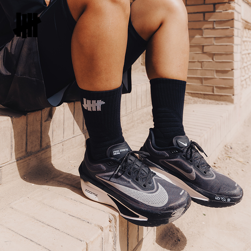 UNDEFEATED五条杠官方秋季新品运动中筒袜