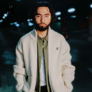 军事风拉链针织开衫 UNDEFEATED五条杠官方秋季 潮流美式 时尚 新品