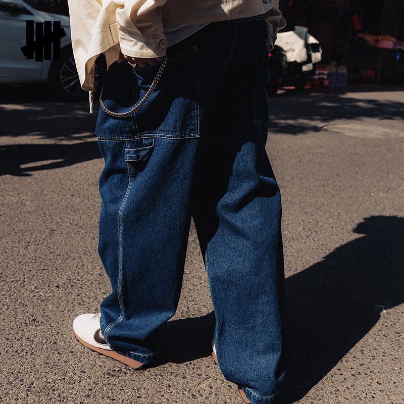 UNDEFEATED五条杠官方春季新品时尚潮流复古水洗多口袋工装长裤