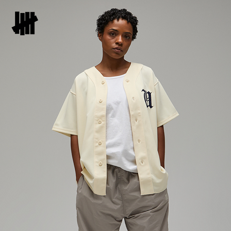 UNDEFEATED五条杠官方夏季新品美式休闲运动短袖衬衫