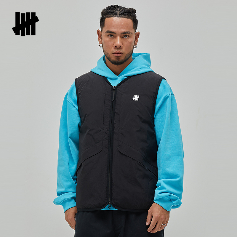 UNDEFEATED五条杠官方春季新品轻量运动休闲户外棉马甲