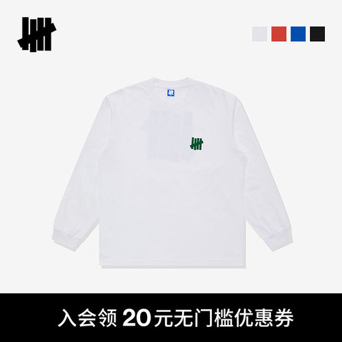 UNDEFEATEDICON五条杠长袖T恤