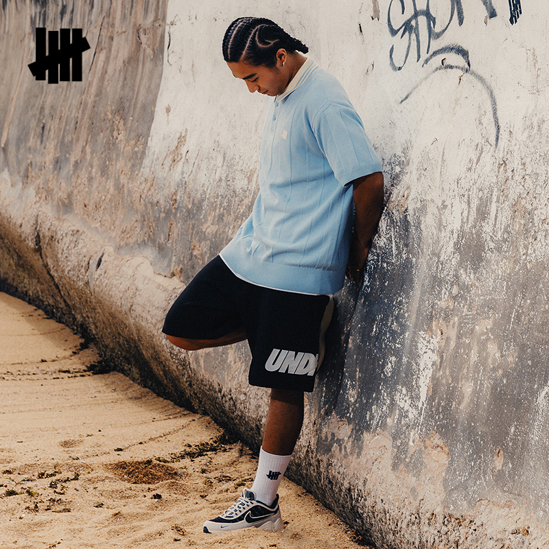 五条杠POLO针织短袖T恤