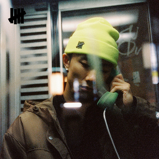 UNDEFEATED五条杠官方冬季新品时尚潮流美式基础针织帽