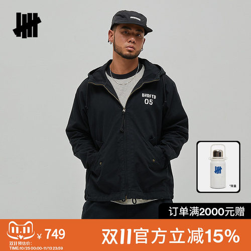 UNDEFEATED时尚经典军事连帽夹克