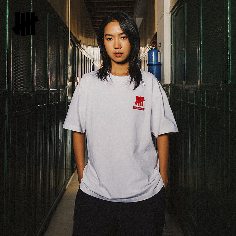 五条杠夏季新品时尚潮流美式T恤