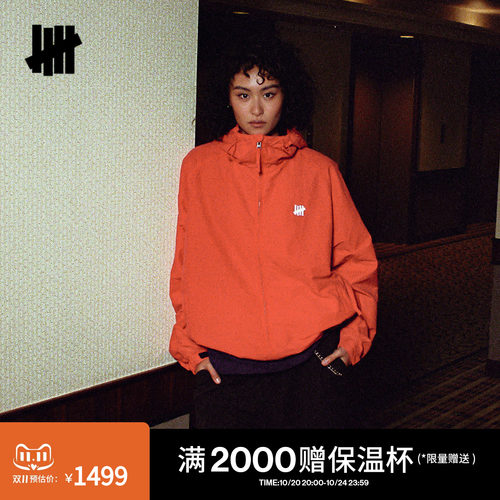 UNDEFEATED五条杠连帽外套成衣染色潮流26年秋冬新品