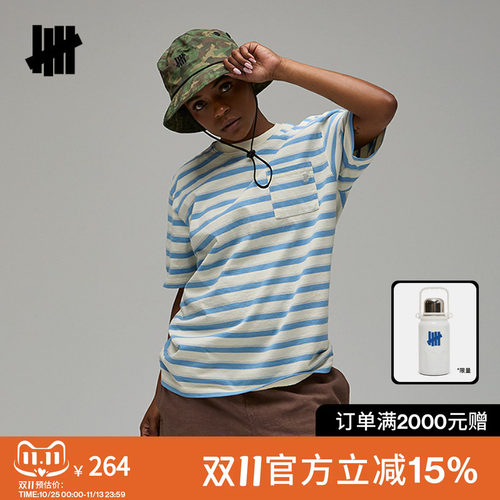 五条杠夏季新品时尚休闲短袖T恤