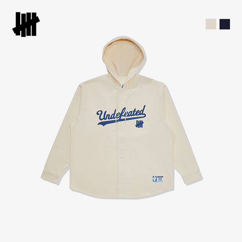 UNDEFEATED五条杠官方春季新品运动主题连帽长袖运动衫