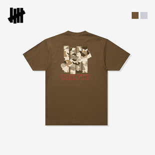 UNDEFEATED五条杠官方秋季新品迷彩图案ICON短袖T恤