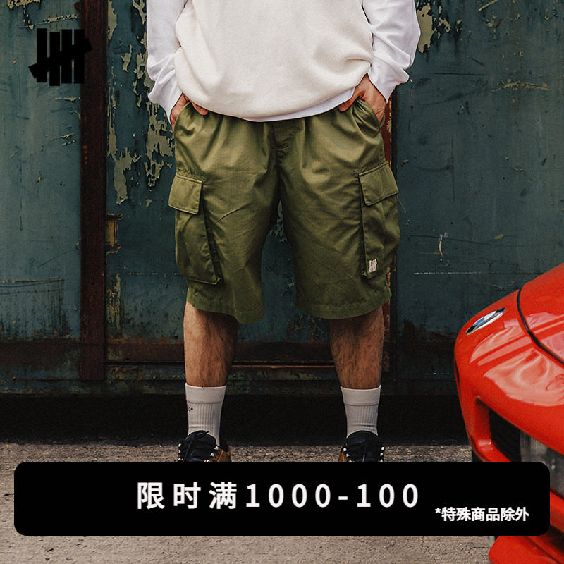 UNDEFEATED工装多袋宽松短裤图片