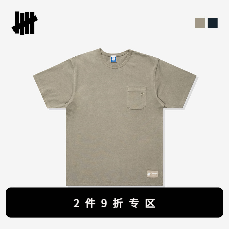 UNDEFEATED做旧口袋短袖T恤