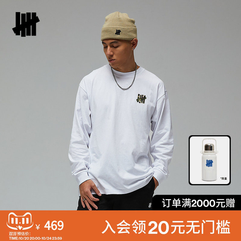 UNDEFEATED五条杠官方夏季经典LOCK UP ICON款长袖T恤