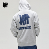 新品 时尚 美式 UNDEFEATED五条杠官方春季 潮流ICON 拉链连帽卫衣