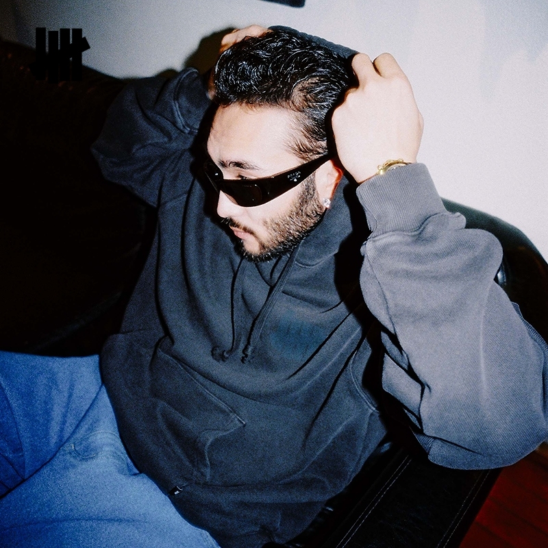 UNDEFEATED五条杠官方秋季新品水洗染色重磅连帽卫衣