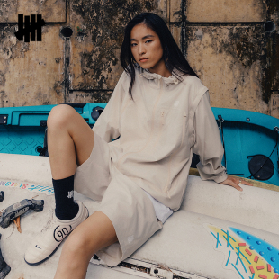 UNDEFEATED五条杠官方夏季 可拆卸连帽夹克外套 多功能男女同款