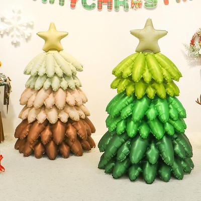 超大号哑光圣诞树气球充气站立