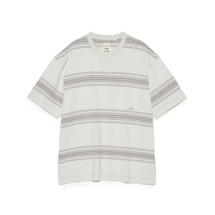 【NextVogue】Nanamica Stripe T 天竺棉混纺条纹针织短袖T恤日产