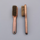 高档马毛鞋 油用马鬃毛洗衣清洁刷 打鞋 刷子木柄家用不伤鞋 软毛皮鞋