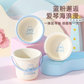 高颜值水桶家用2025新款 加厚大号塑料桶洗脸盆 学生宿舍用桶盆套装