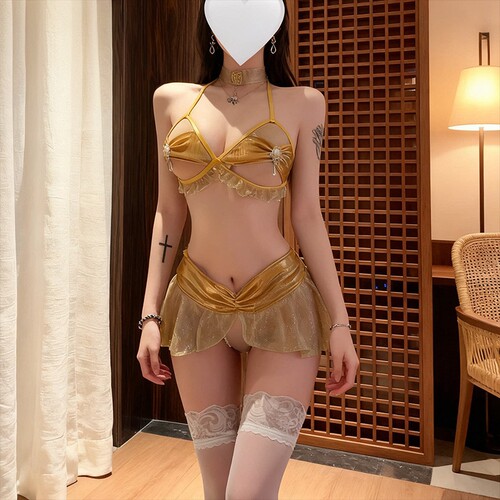 女士星光舞娘内衣珍珠按摩激发情欲制服调动情欲免脱套装