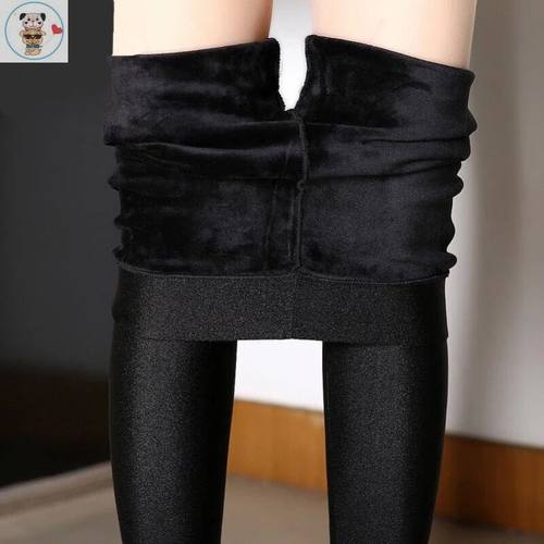 薄绒光面秋裤冰丝外穿打底裤加绒