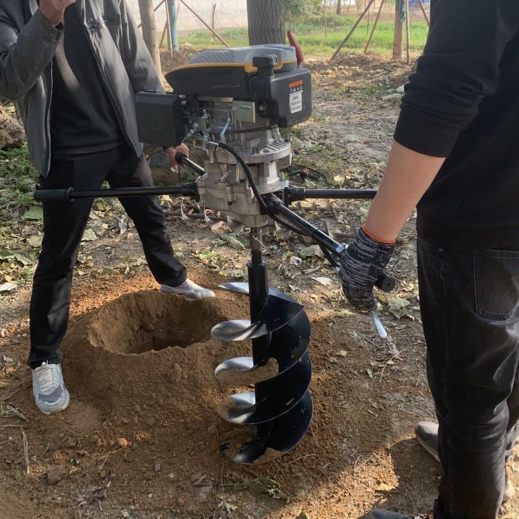 山地光伏打洞机大棚茶园岩石立柱打桩机柴油汽油配支架钻土石洞