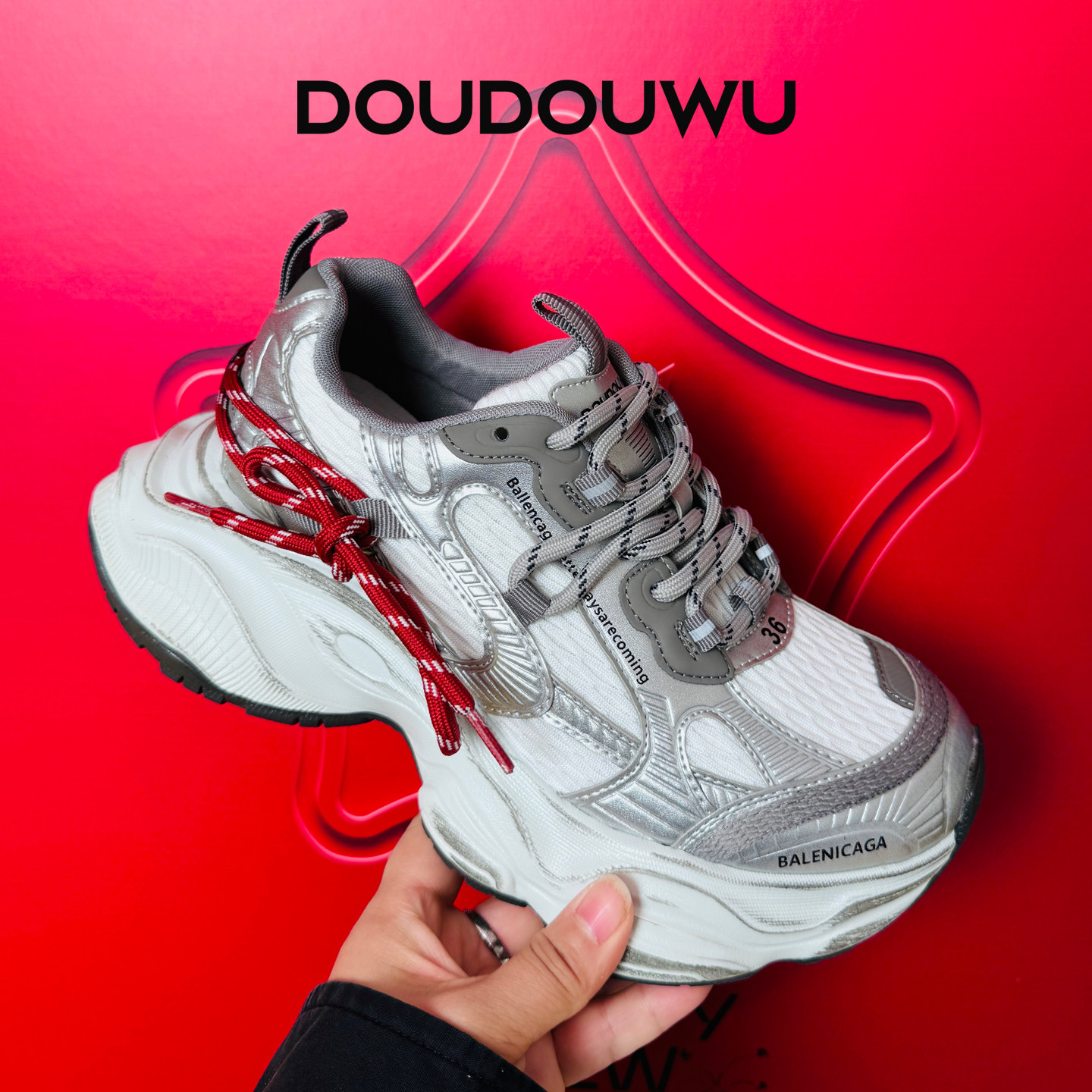 豆豆屋厚底老爹鞋女2026春季新款韩版潮运动休闲松糕百搭中跟单鞋,女鞋,老爹鞋,淘宝优惠券,粉丝福利购,淘宝优惠卷