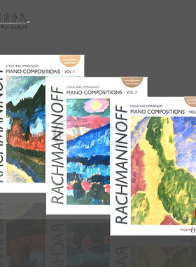 拉赫玛尼诺夫 钢琴作品集 全套共一至三卷 钢琴独奏 博浩原版乐谱书 Sergei Rachmaninoff Piano Compositions