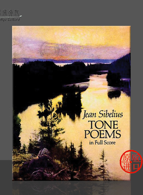 西贝柳斯 芬兰颂与交响音诗作品 总谱 Dover原版进口乐谱书 Finlandia and Other Tone Poems in Full Score 06-264831