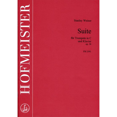 韦纳 组曲OP 58 小号和钢琴 霍夫曼斯特原版乐谱书 Weiner SUITE FUR TROMPETE IN C UND KLAVIER Trumpet and Piano FH 2591
