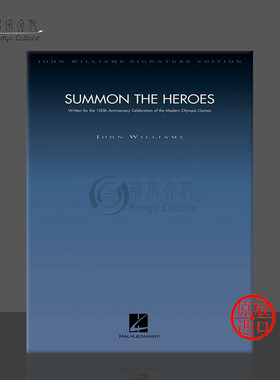 威廉姆斯 电影原声带音乐 召唤英雄 总谱 海伦德原版乐谱书 Williams Summon the Heros Score HL04490037